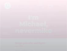 Tablet Screenshot of nevermike.com